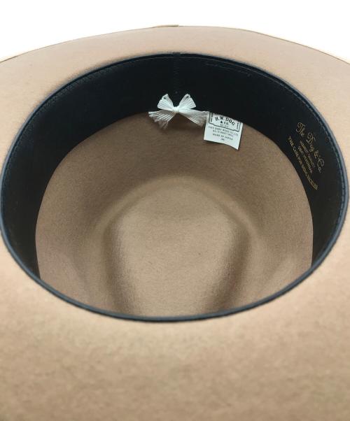 THE H.W.DOG&CO.（エイチダブリュードッグアンドコー）THE H.W.DOG&CO. (エイチダブリュードッグアンドコー) POINT-H/ハット ベージュ サイズ:36の古着・服飾アイテム
