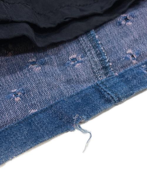 HaaT ISSEY MIYAKE（ハート イッセイ ミヤケ）HaaT ISSEY MIYAKE (ハート イッセイ ミヤケ) カットアウトフリンジスカート/Cutout Fringe Skirt インディゴ サイズ:2の古着・服飾アイテム