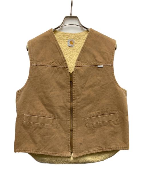 CarHartt（カーハート）CarHartt (カーハート) 90s裏ボアダックベスト ブラウン サイズ:Lの古着・服飾アイテム