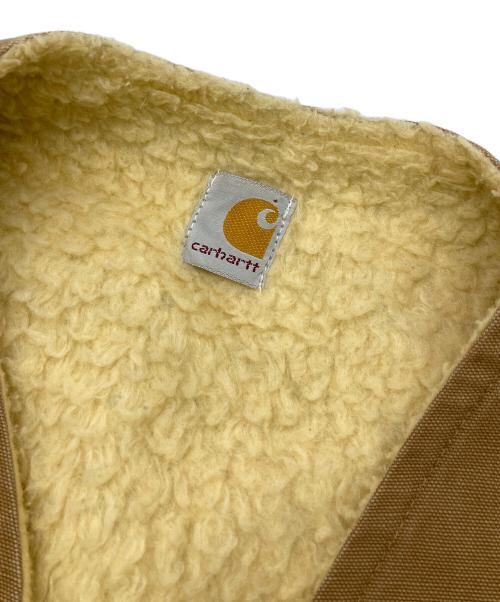 CarHartt（カーハート）CarHartt (カーハート) 90s裏ボアダックベスト ブラウン サイズ:Lの古着・服飾アイテム