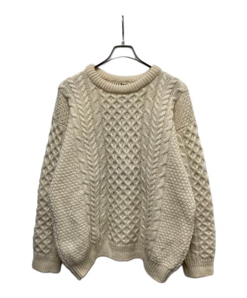 L.L.Bean（エルエルビーン）L.L.Bean (エルエルビーン) 80Sアランニット ベージュ サイズ:SIZE L(レディース規格)の古着・服飾アイテム