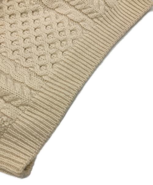 L.L.Bean（エルエルビーン）L.L.Bean (エルエルビーン) 80Sアランニット ベージュ サイズ:SIZE L(レディース規格)の古着・服飾アイテム