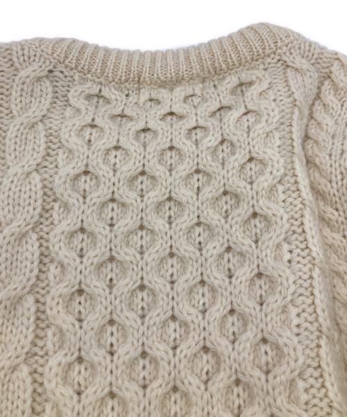 L.L.Bean（エルエルビーン）L.L.Bean (エルエルビーン) 80Sアランニット ベージュ サイズ:SIZE L(レディース規格)の古着・服飾アイテム