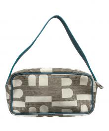 BALLY（バリー）の古着「BETHPAGE ポシェットハンドバッグ」｜グレー×ブルー