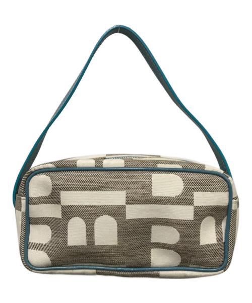 BALLY（バリー）BALLY (バリー) BETHPAGE ポシェットハンドバッグ グレー×ブルーの古着・服飾アイテム