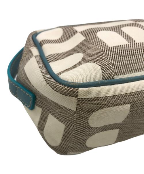 BALLY（バリー）BALLY (バリー) BETHPAGE ポシェットハンドバッグ グレー×ブルーの古着・服飾アイテム