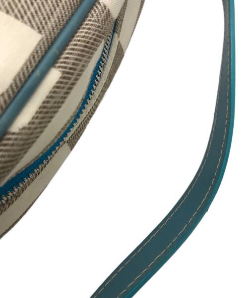 BALLY（バリー）BALLY (バリー) BETHPAGE ポシェットハンドバッグ グレー×ブルーの古着・服飾アイテム