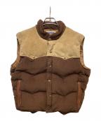 LEVI'Sリーバイス）の古着「70s スウェードコーデュロイダウンベスト」｜ブラウン
