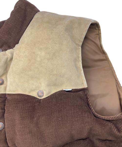LEVI'S（リーバイス）LEVI'S (リーバイス) 70s スウェードコーデュロイダウンベスト ブラウン サイズ:Ｌの古着・服飾アイテム
