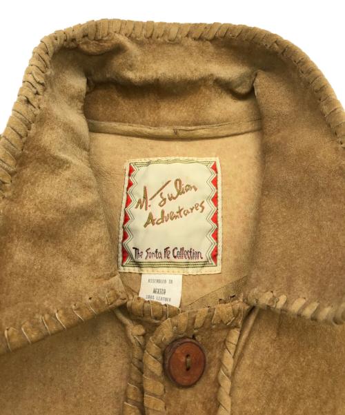 M.Julian Adventures（-）M.Julian Adventures (-) ピッグレザージャケット ベージュ サイズ:Mの古着・服飾アイテム