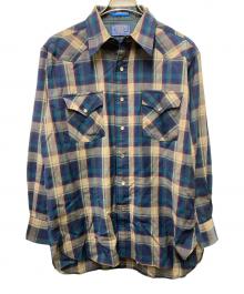 PENDLETON（ペンドルトン）の古着「70s ウエスタンウールシャツ」｜グリーン