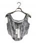 JOHN LAWRENCE SULLIVAN（ジョン ローレンス サリバン）の古着「STRETCH JACQUARD BUSTIER TOP」｜グレー