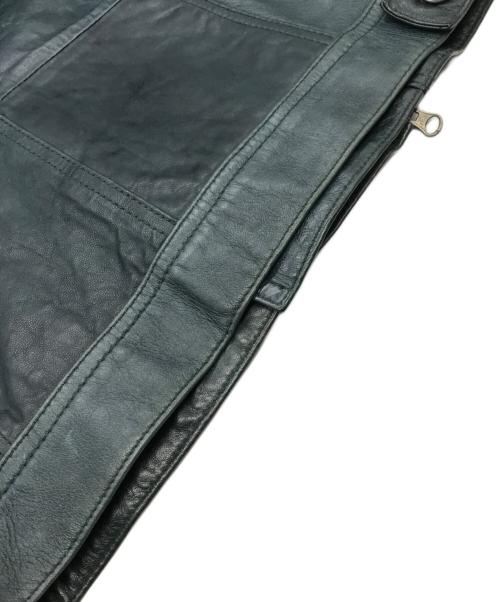 EDGE RUPERT（エッジ ルパート）EDGE RUPERT (エッジ ルパート) レザーライダースジャケット グリーン サイズ:2の古着・服飾アイテム