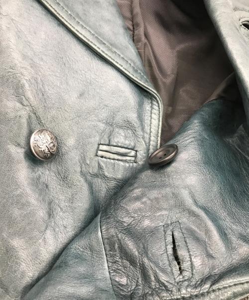 EDGE RUPERT（エッジ ルパート）EDGE RUPERT (エッジ ルパート) レザーライダースジャケット グリーン サイズ:2の古着・服飾アイテム