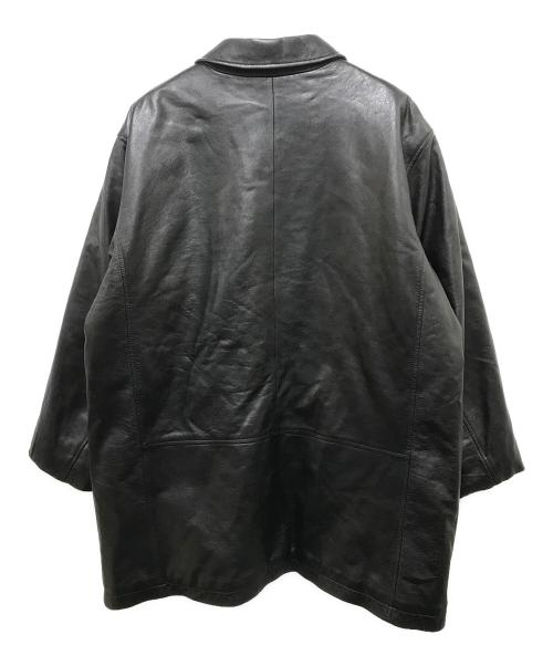 LAND'S END（ランズエンド）LAND'S END (ランズエンド) 90Sレザーコート ブラック サイズ:ＸＬの古着・服飾アイテム