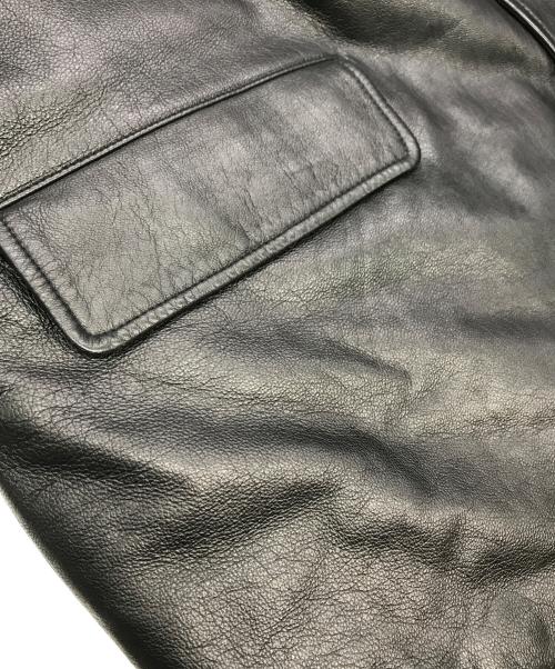 LAND'S END（ランズエンド）LAND'S END (ランズエンド) 90Sレザーコート ブラック サイズ:ＸＬの古着・服飾アイテム