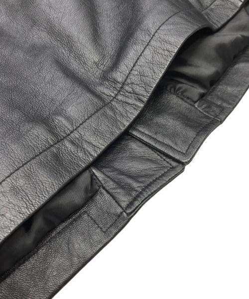 LAND'S END（ランズエンド）LAND'S END (ランズエンド) 90Sレザーコート ブラック サイズ:ＸＬの古着・服飾アイテム