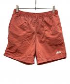 stussyステューシー）の古着「Pigment Stock Water Short」｜レッド