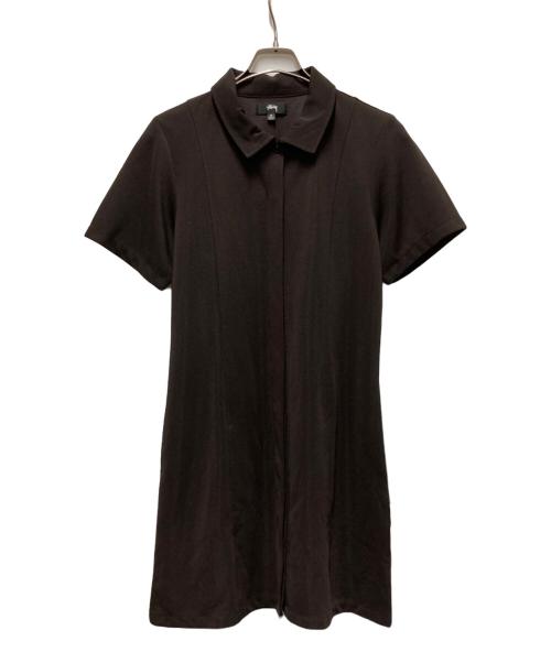 stussy（ステューシー）stussy (ステューシー) シャツワンピース ブラウン サイズ:SIZE Mの古着・服飾アイテム
