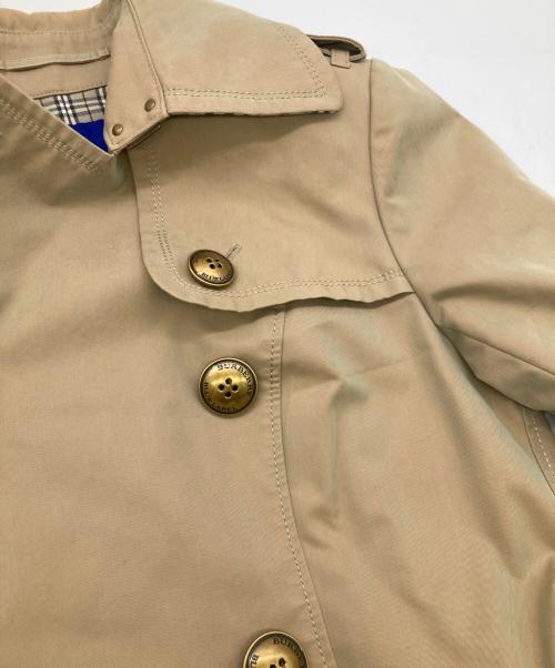 BURBERRY BLUE LABEL（バーバリー ブルー レーベル）BURBERRY BLUE LABEL (バーバリー ブルー レーベル) 裏ノバチェック金釦トレンチコート ベージュ サイズ:38の古着・服飾アイテム