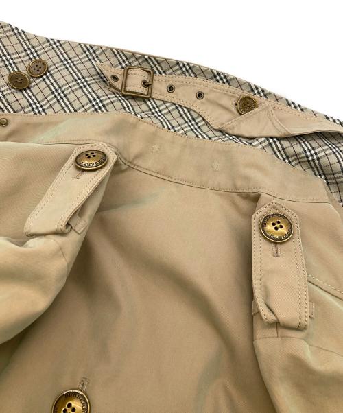 BURBERRY BLUE LABEL（バーバリー ブルー レーベル）BURBERRY BLUE LABEL (バーバリー ブルー レーベル) 裏ノバチェック金釦トレンチコート ベージュ サイズ:38の古着・服飾アイテム