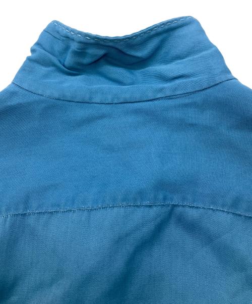 Safe in Suds（セーフインサッズ）safe in suds (セーフインサッズ) 50sレーヨンループカラーシャツ ブルー サイズ:15-33の古着・服飾アイテム