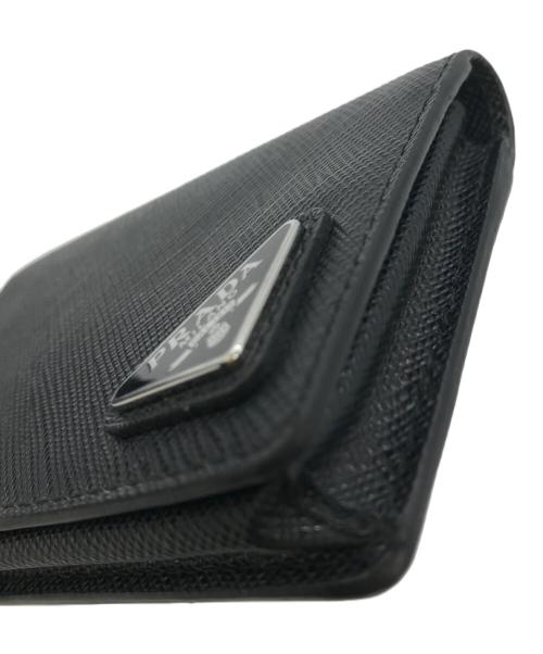 PRADA（プラダ）PRADA (プラダ) サフィアーノ レザー カードケース ブラックの古着・服飾アイテム