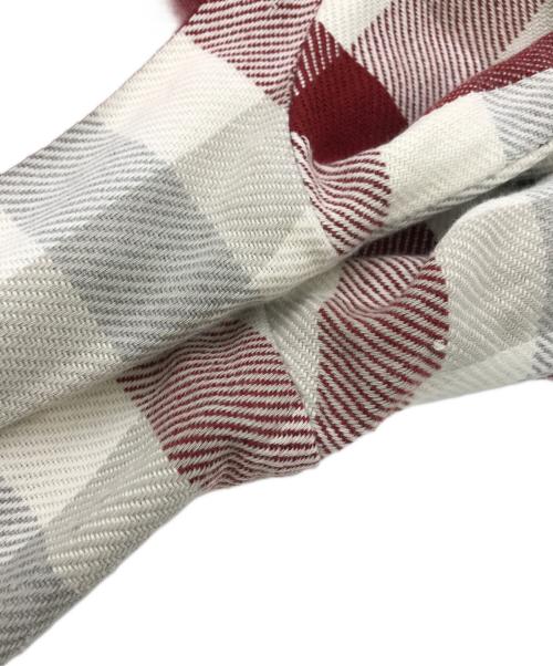 FIVE BROTHER（ファイブブラザー）FIVE BROTHER (ファイブブラザー) ネルシャツ ホワイト×レッド サイズ:15-M-15 1/2の古着・服飾アイテム