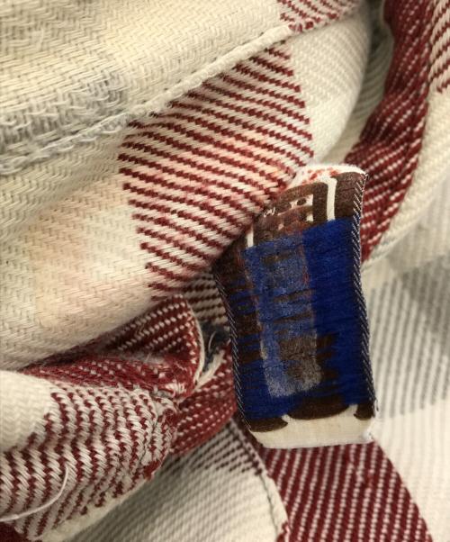 FIVE BROTHER（ファイブブラザー）FIVE BROTHER (ファイブブラザー) ネルシャツ ホワイト×レッド サイズ:15-M-15 1/2の古着・服飾アイテム