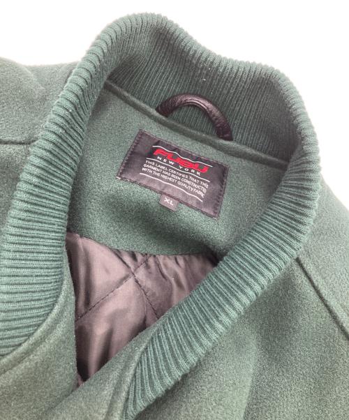 FUBU（フブ）FUBU (フブ) VARSITY JACKET/スタジャン グリーン×ブラック サイズ:XLの古着・服飾アイテム