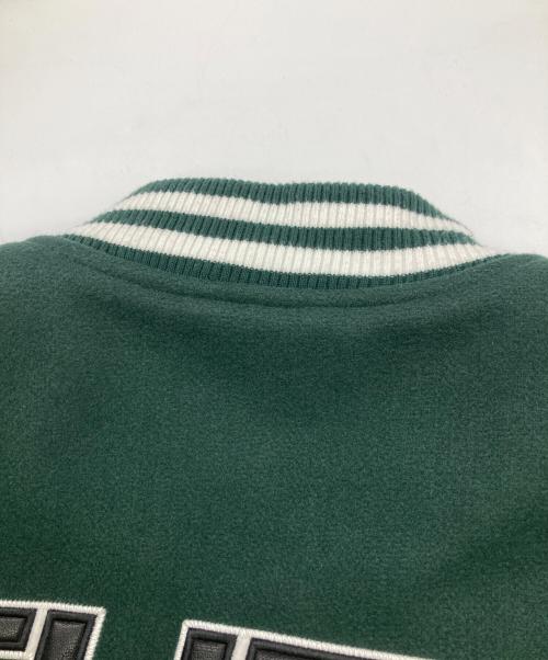 FUBU（フブ）FUBU (フブ) VARSITY JACKET/スタジャン グリーン×ブラック サイズ:XLの古着・服飾アイテム