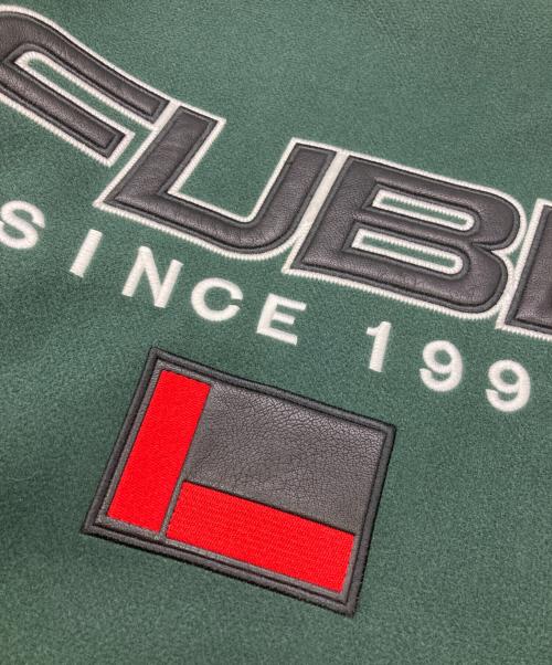 FUBU（フブ）FUBU (フブ) VARSITY JACKET/スタジャン グリーン×ブラック サイズ:XLの古着・服飾アイテム