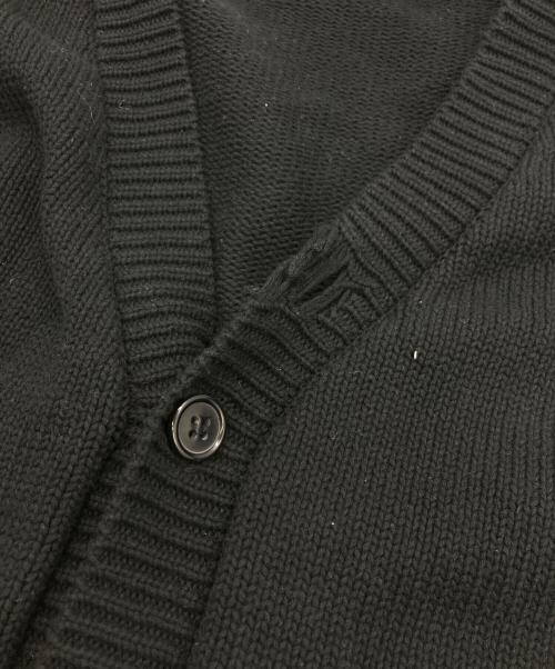 FUCKING AWESOME（ファッキンオーサム）Fucking Awesome (ファッキンオーサム) ダメージニットカーディガン ブラック サイズ:2Xの古着・服飾アイテム