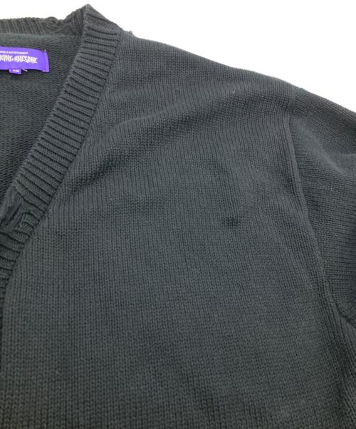 FUCKING AWESOME（ファッキンオーサム）Fucking Awesome (ファッキンオーサム) ダメージニットカーディガン ブラック サイズ:2Xの古着・服飾アイテム