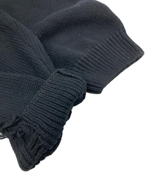 FUCKING AWESOME（ファッキンオーサム）Fucking Awesome (ファッキンオーサム) ダメージニットカーディガン ブラック サイズ:2Xの古着・服飾アイテム