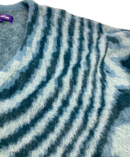 FUCKING AWESOME（ファッキンオーサム）Fucking Awesome (ファッキンオーサム) Acid Hairy Cardigan ブルー サイズ:Ｌの古着・服飾アイテム