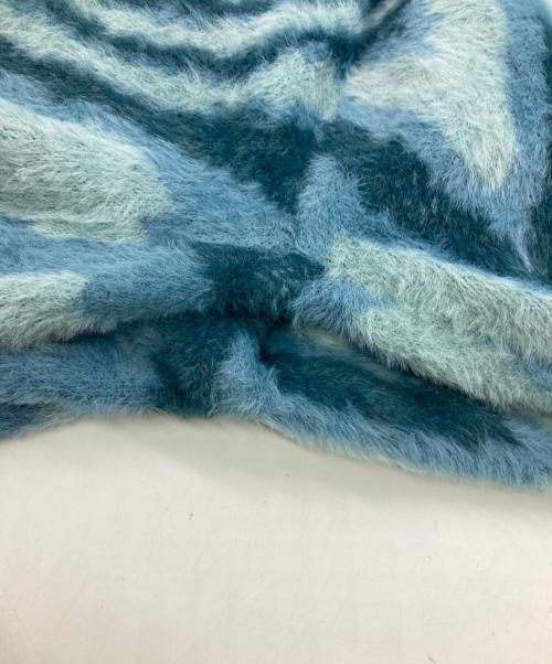 FUCKING AWESOME（ファッキンオーサム）Fucking Awesome (ファッキンオーサム) Acid Hairy Cardigan ブルー サイズ:Ｌの古着・服飾アイテム