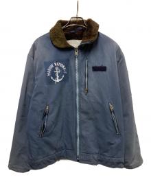 フランス海軍（フランスグン）の古着「80Sデッキジャケット」｜ネイビー