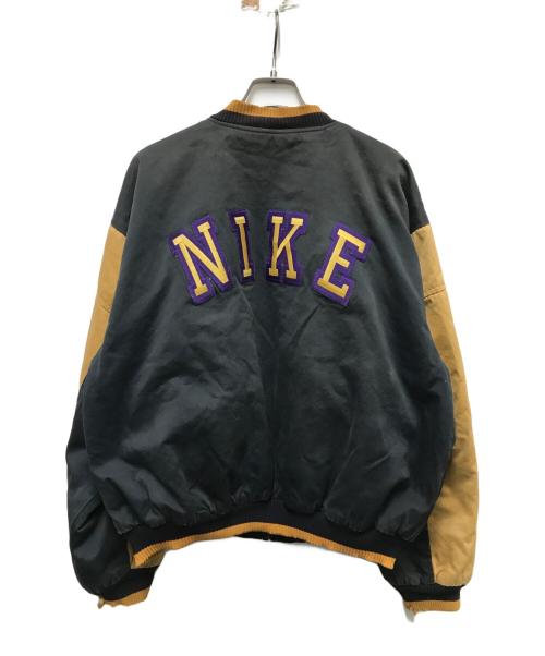 NIKE（ナイキ）NIKE (ナイキ) 90sバーシティジャケット ブラック サイズ:Mの古着・服飾アイテム
