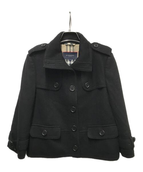 BURBERRY LONDON（バーバリーロンドン）BURBERRY LONDON (バーバリーロンドン) ウールショートジャケット ブラック サイズ:40の古着・服飾アイテム