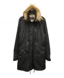 BURBERRY BLACK LABEL（バーバリーブラックレーベル）の古着「モッズコート」｜ブラック