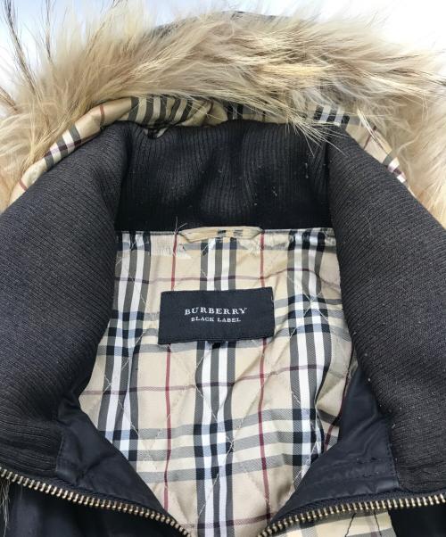 BURBERRY BLACK LABEL（バーバリーブラックレーベル）BURBERRY BLACK LABEL (バーバリーブラックレーベル) モッズコート ブラック サイズ:Lの古着・服飾アイテム