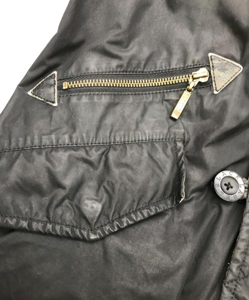 BURBERRY BLACK LABEL（バーバリーブラックレーベル）BURBERRY BLACK LABEL (バーバリーブラックレーベル) モッズコート ブラック サイズ:Lの古着・服飾アイテム