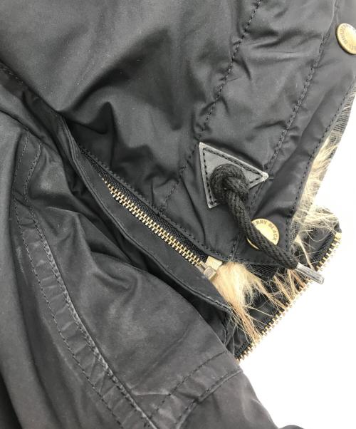 BURBERRY BLACK LABEL（バーバリーブラックレーベル）BURBERRY BLACK LABEL (バーバリーブラックレーベル) モッズコート ブラック サイズ:Lの古着・服飾アイテム