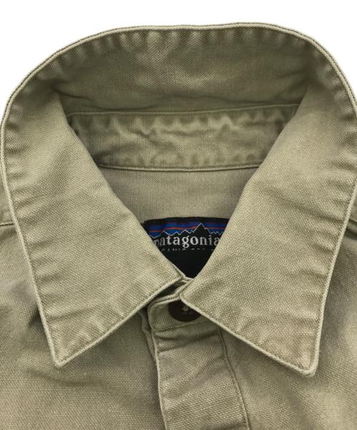 Patagonia（パタゴニア）Patagonia (パタゴニア) オーガニックコットン キャンバスワークシャツ ベージュ サイズ:Lの古着・服飾アイテム