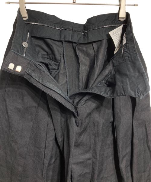 Acne studios（アクネ ストゥディオス）Acne studios (アクネ ストゥディオス) ウールリネンバギースラックス/Wool and linen baggy slacks ブラック サイズ:32の古着・服飾アイテム