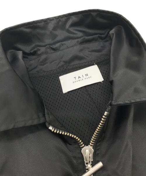 TAIN DOUBLE PUSH（タイン ダブルプッシュ）TAIN DOUBLE PUSH (タイン ダブルプッシュ) HELL A WAITS ZIP UP JACKET ブラック サイズ:Mの古着・服飾アイテム