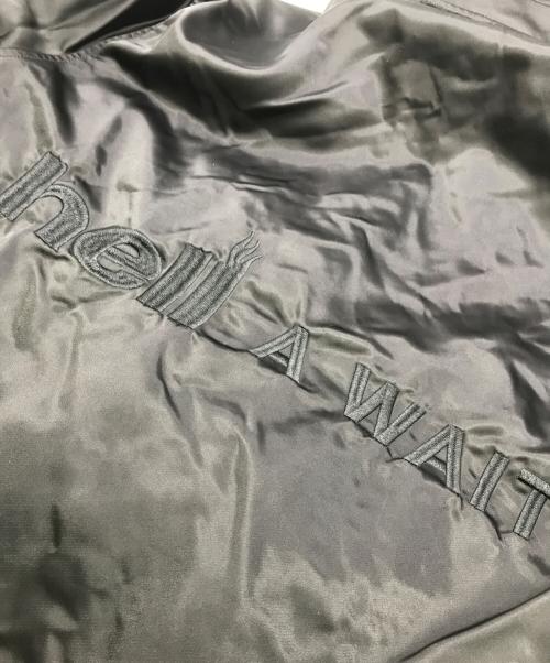 TAIN DOUBLE PUSH（タイン ダブルプッシュ）TAIN DOUBLE PUSH (タイン ダブルプッシュ) HELL A WAITS ZIP UP JACKET ブラック サイズ:Mの古着・服飾アイテム
