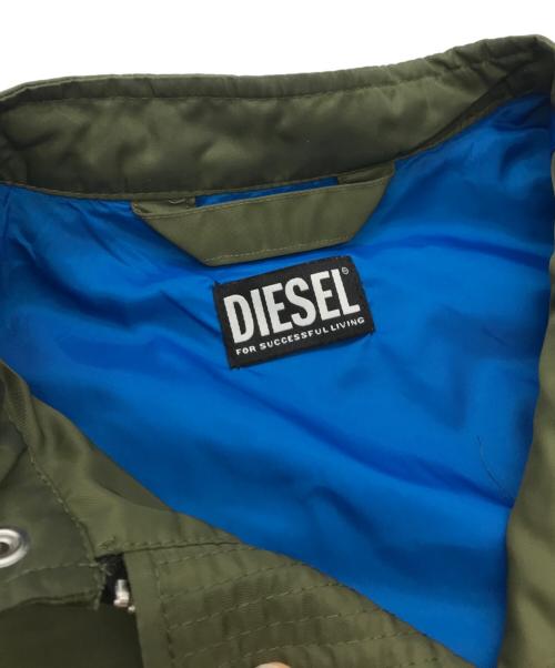 DIESEL（ディーゼル）DIESEL (ディーゼル) J-GLORYシングルライダースジャケット カーキ サイズ:Mの古着・服飾アイテム