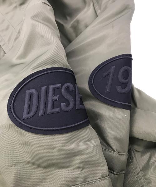 DIESEL（ディーゼル）DIESEL (ディーゼル) J-GLORYシングルライダースジャケット カーキ サイズ:Mの古着・服飾アイテム